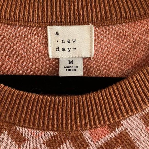Women's A New Day  Geometric Patterned Sweater (M) - Picture 2 of 2